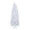 Northlight 6.5&#x2019; Pre-Lit Slim Geneva White Spruce Artificial Christmas Tree, Blue Lights